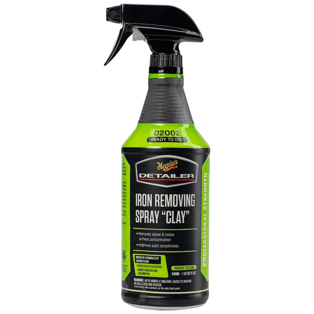 DRTU200232 – MEGUIARS WAX Detailing Spray, Used To Remove Industrial Fallout And Iron Without Abrasives Liquid 32 Oun...